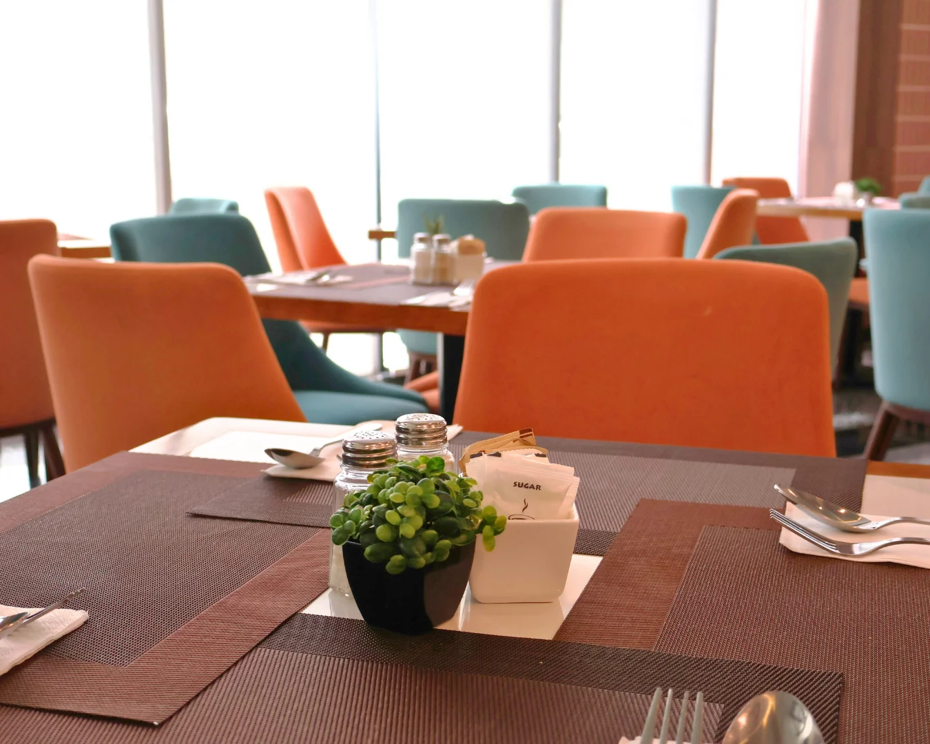 Block A cafeteria dining area at 56 Hotel Kuching