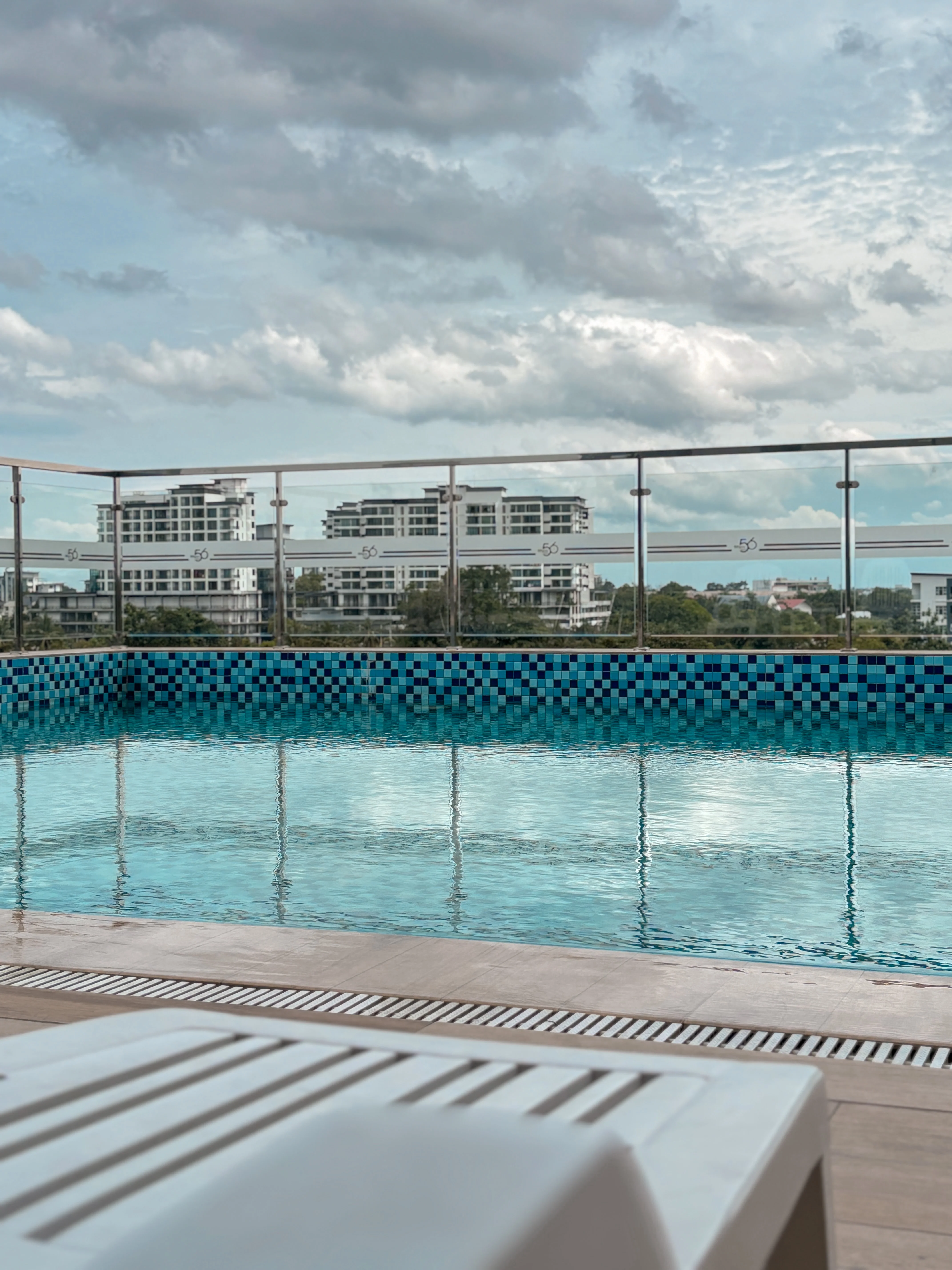 Rooftop swimming pool photo at 56 Hotel Kuching