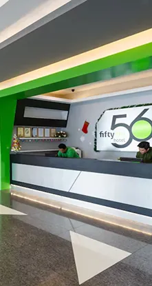 Block A front desk at 56 Hotel Kuching